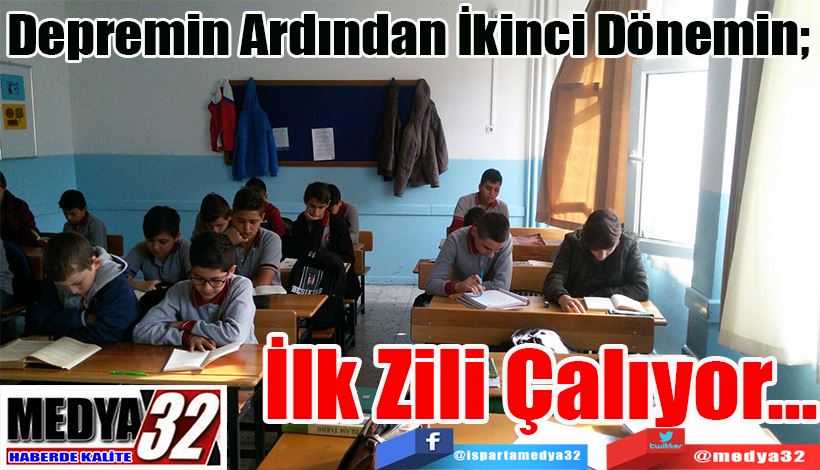 Depremin Ardından İkinci Dönemin;  İlk Zili Çalıyor…