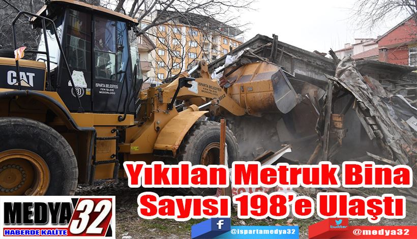 Yıkılan Metruk Bina  Sayısı 198’e Ulaştı