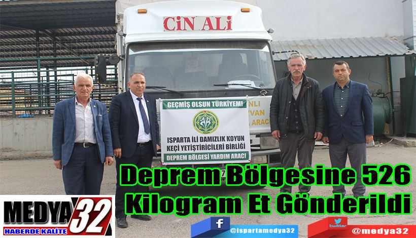 Deprem Bölgesine 526  Kilogram Et Gönderildi 