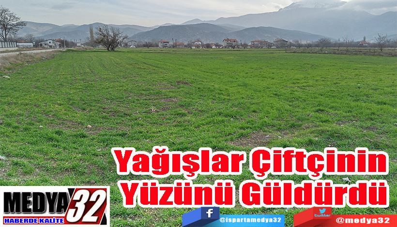  Yağışlar Çiftçinin  Yüzünü Güldürdü