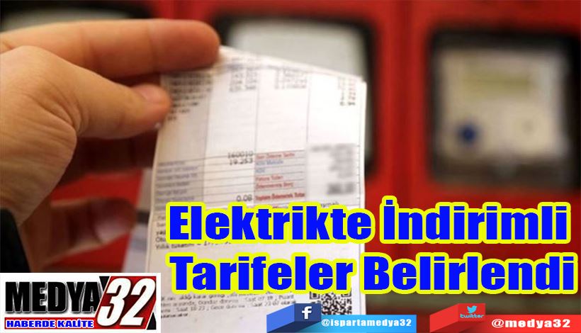 Elektrikte İndirimli  Tarifeler Belirlendi