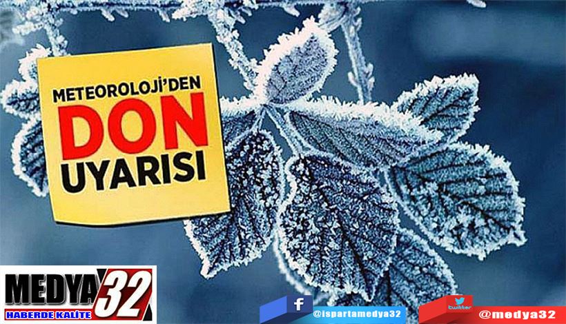 Havalar Soğuyor Meteoroloji’den Uyarı Geldi;  ZİRAİ DON Uyarısı