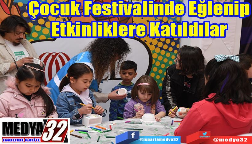 Çocuk Festivalinde Eğlenip Etkinliklere Katıldılar