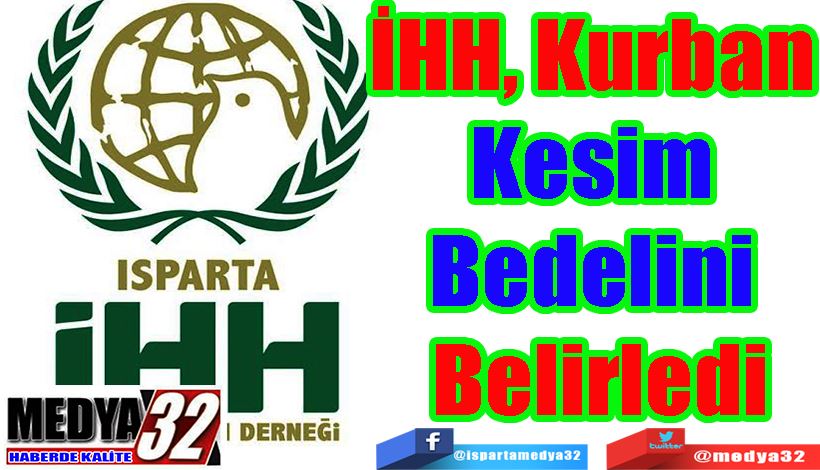 İHH, Kurban  Kesim  Bedelini  Belirledi