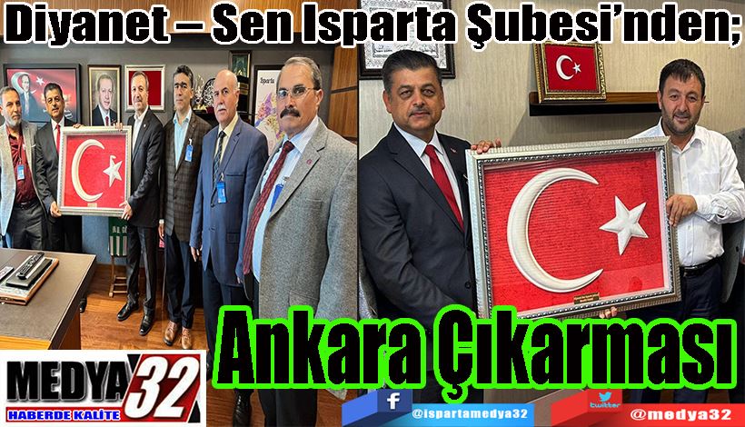 Diyanet – Sen Isparta Şubesi’nden;  Ankara Çıkarması