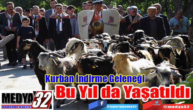 Kurban İndirme Geleneği Bu Yıl Da Yaşatıldı 