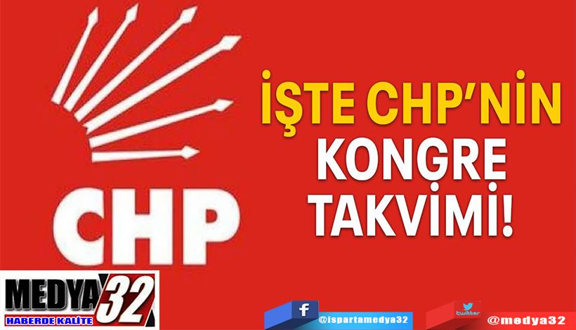 İşte CHP’nin  Kongre Takvimi!