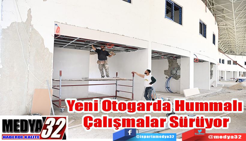 Yeni Otogarda Hummalı  Çalışmalar Sürüyor 