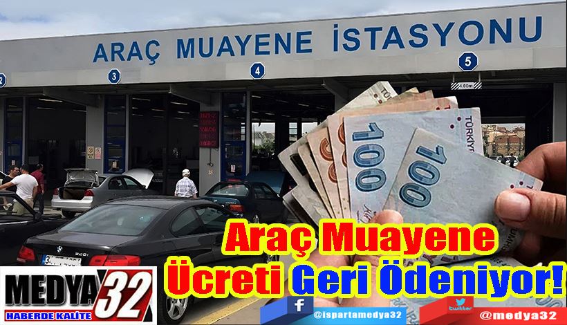 Araç Muayene  Ücreti Geri Ödeniyor! 