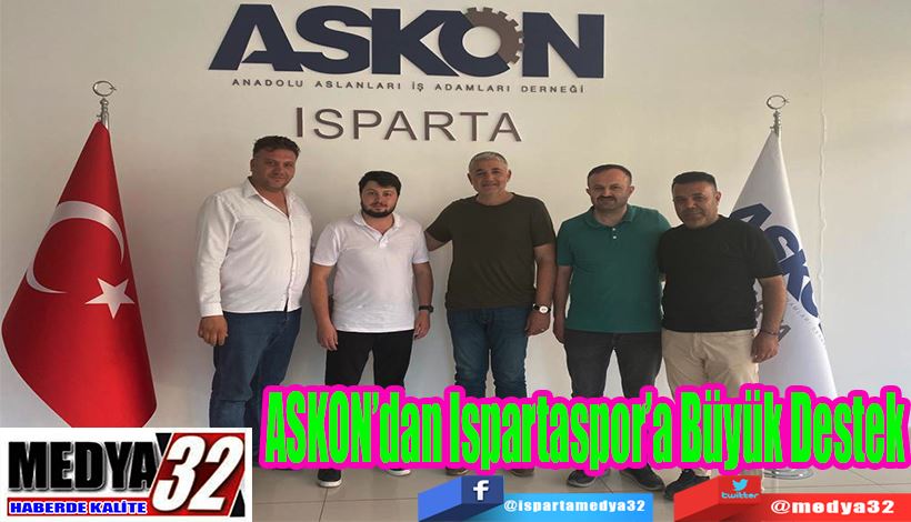 ASKON’dan  Ispartaspor’a  Büyük Destek