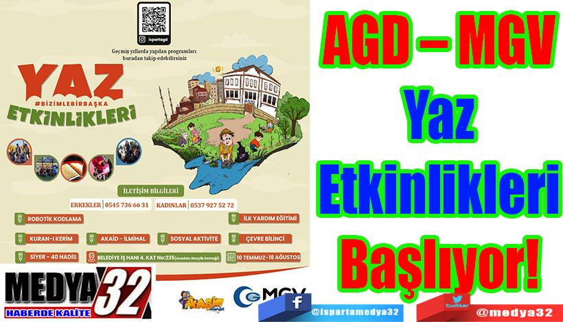 AGD – MGV Yaz  Etkinlikleri  Başlıyor! 