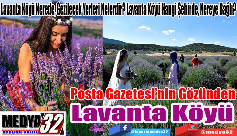 Lavanta Köyü Nerede, Gezilecek Yerleri Nelerdir? Lavanta Köyü Hangi Şehirde, Nereye Bağlı? Posta Gazetesi’nin  Gözünden  Lavanta Köyü 