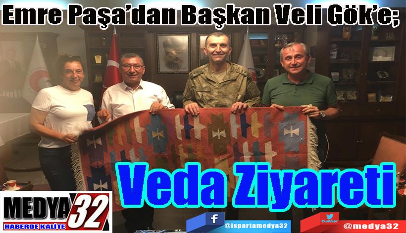 Emre Paşa’dan Başkan Veli Gök’e;  Veda Ziyareti 