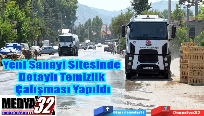 Yeni Sanayi Sitesinde  Detaylı Temizlik  Çalışması Yapıldı 