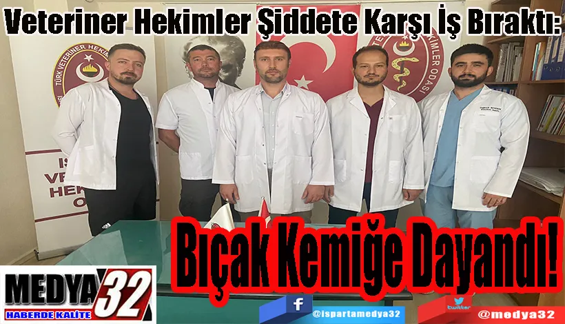 Veteriner Hekimler Şiddete Karşı İş Bıraktı:  Bıçak Kemiğe Dayandı!