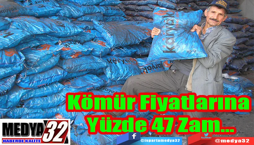 Kömür Fiyatlarına  Yüzde 47 Zam… 