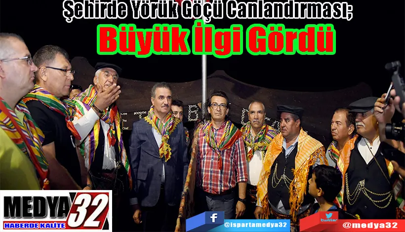 Şehirde Yörük Göçü Canlandırması;  Büyük İlgi Gördü 