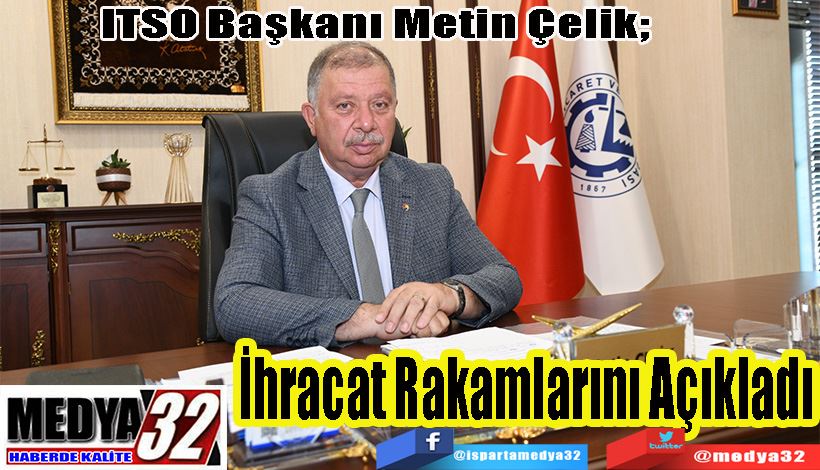 ITSO Başkanı Metin Çelik;  İhracat Rakamlarını Açıkladı