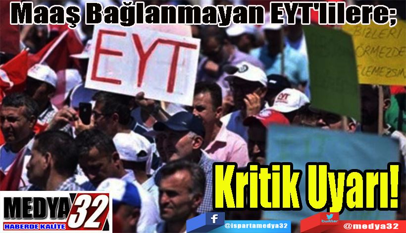 Maaş Bağlanmayan EYT