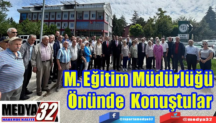 İYİ Parti Isparta Teşkilatından;  M. Eğitim Müdürlüğü  Önünde Açıklama