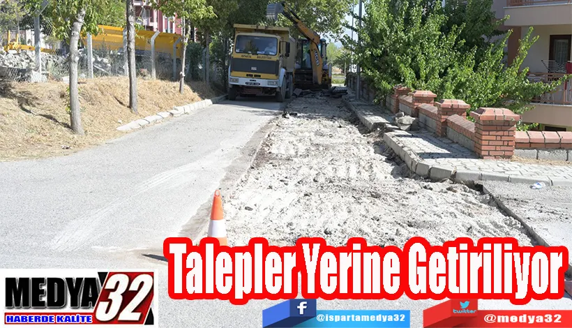 Modernevler Mahallesi’nin Talepleri;  Yerine Getiriliyor 