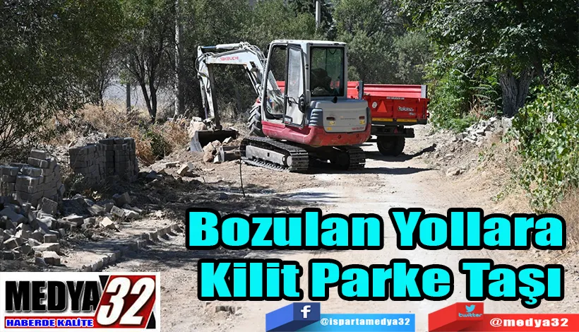 Bozulan Yollara  Kilit Parke Taşı 