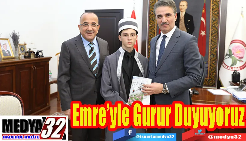 Türkiye’nin Çırağı Emre Ve Başkan Tural’dan Vali Baruş’a Ziyaret  Emre’yle Gurur Duyuyoruz