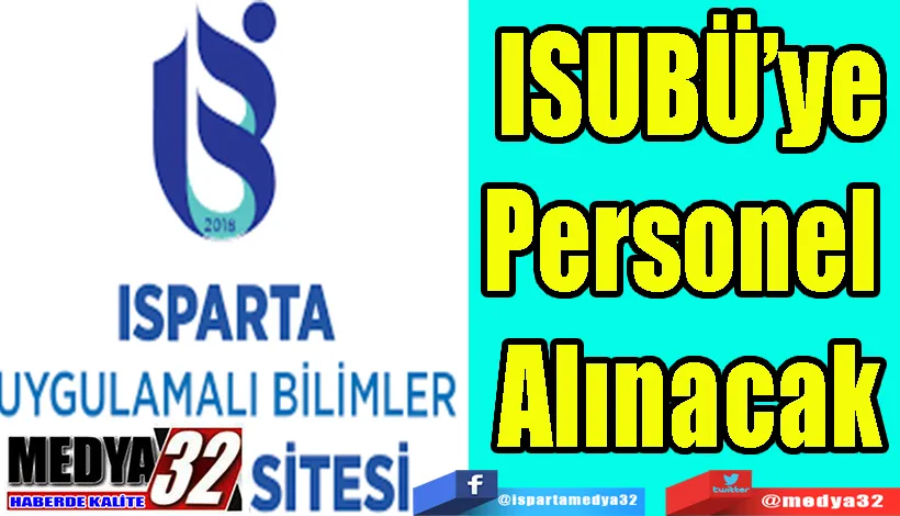 ISUBÜ’e Personel  Alınacak 