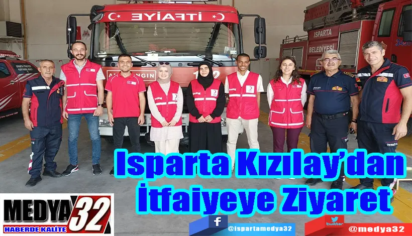 Isparta Kızılay’dan  İtfaiyeye Ziyaret
