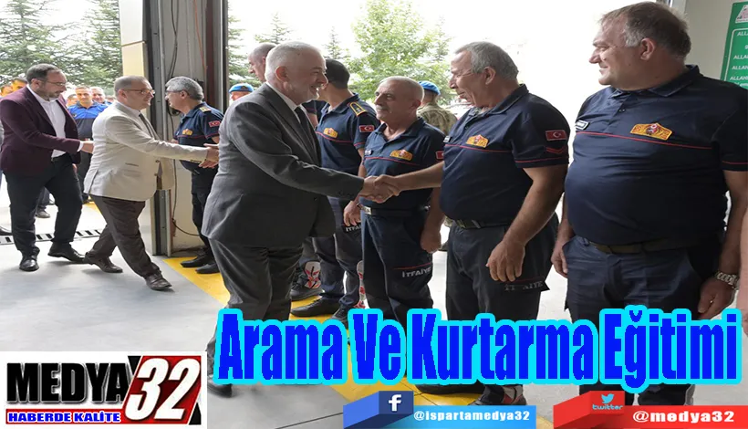  Isparta Belediyesi İtfaiyesi’nden Askeri Personele;  Arama Ve Kurtarma Eğitimi 