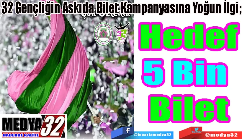 32 Gençliğin Askıda Bilet Kampanyasına Yoğun İlgi Hedef: 5 Bin Bilet