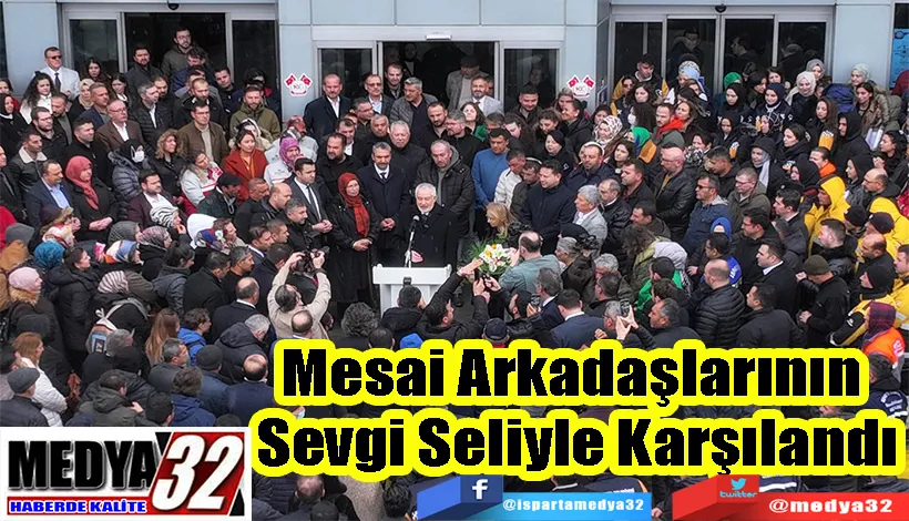 Belediye Başkanı Başdeğirmen;  Mesai Arkadaşlarının  Sevgi Seliyle Karşılandı