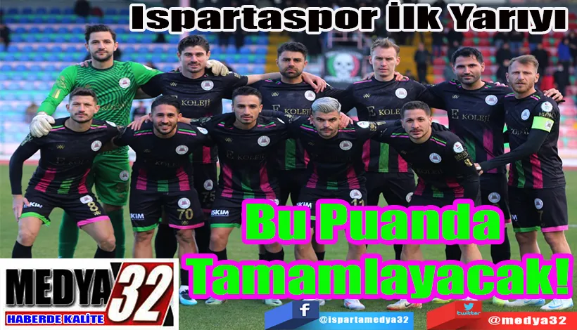 Ispartaspor İlk Yarıyı  Bu Puanda  Tamamlayacak! 