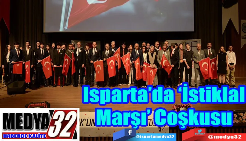 Isparta’da ‘İstiklal Marşı’ Coşkusu