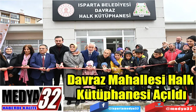 Davraz Mahallesi Halk  Kütüphanesi Açıldı 