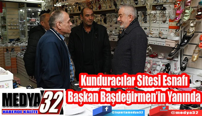 Kunduracılar Sitesi Esnafı  Başkan Başdeğirmen’in Yanında 