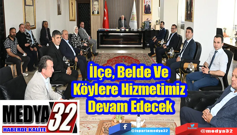  Belediye Başkanı Başdeğirmen:  İlçe, Belde Ve  Köylere Hizmetimiz  Devam Edecek 