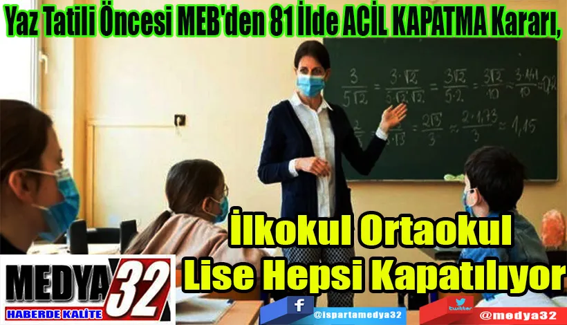 Yaz Tatili Öncesi MEB