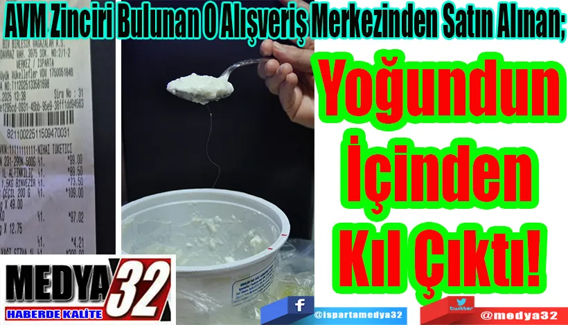 AVM Zinciri Bulunan O Alışveriş Merkezinden Satın Alınan;  Yoğundun İçinden Kıl Çıktı! 