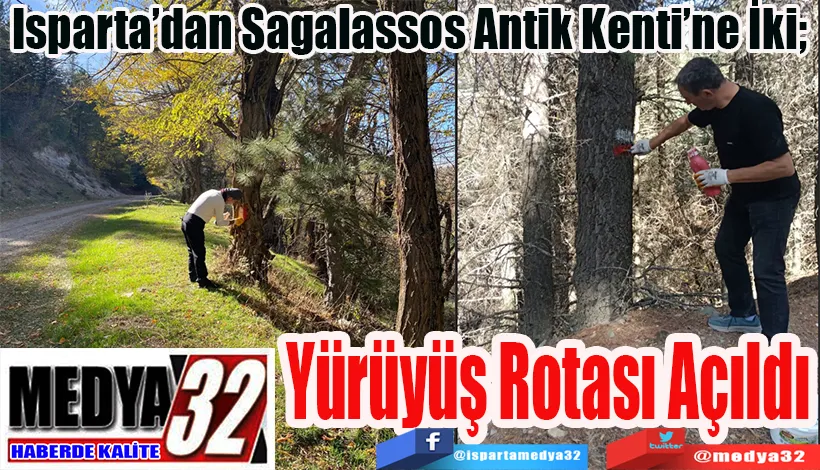 Isparta’dan Sagalassos Antik Kenti’ne İki;  Yürüyüş Rotası Açıldı