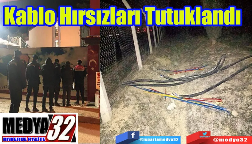 Kablo Hırsızları Tutuklandı 