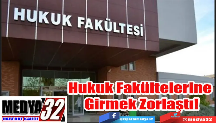 Hukuk Fakültelerine  Girmek Zorlaştı! 