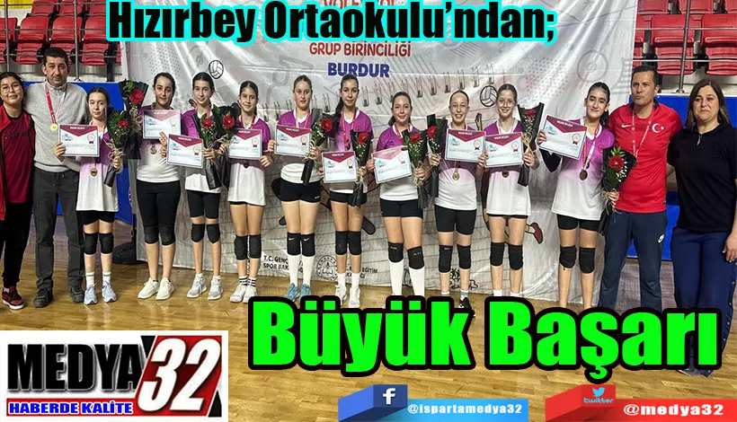 Hızırbey Ortaokulu’ndan;  Büyük Başarı 