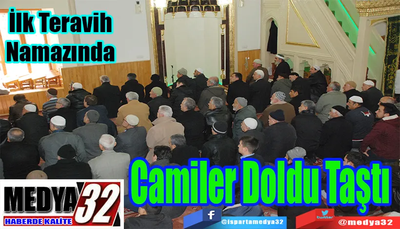 İlk Teravih Namazında  Camiler Doldu Taştı 