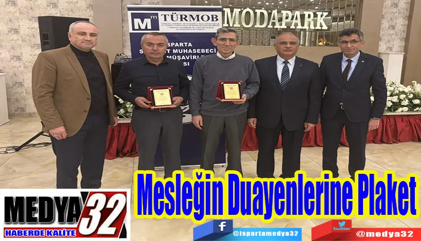 Mesleğin Duayenlerine Plaket 