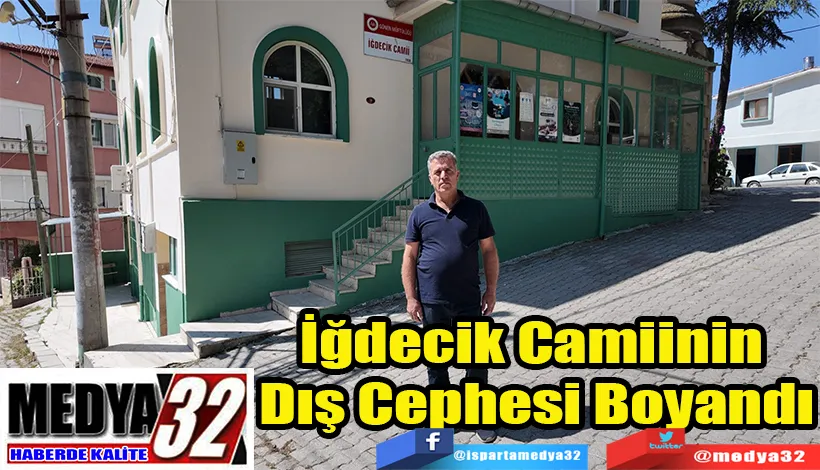  İğdecik Camiinin  Dış Cephesi Boyandı 