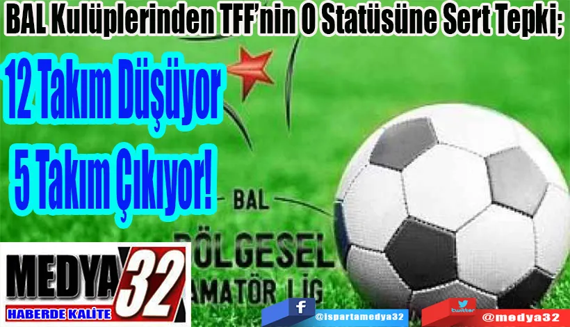 BAL Kulüplerinden TFF’nin O Statüsüne Sert Tepki; 12 Takım Düşüyor 5 Takım Çıkıyor! 