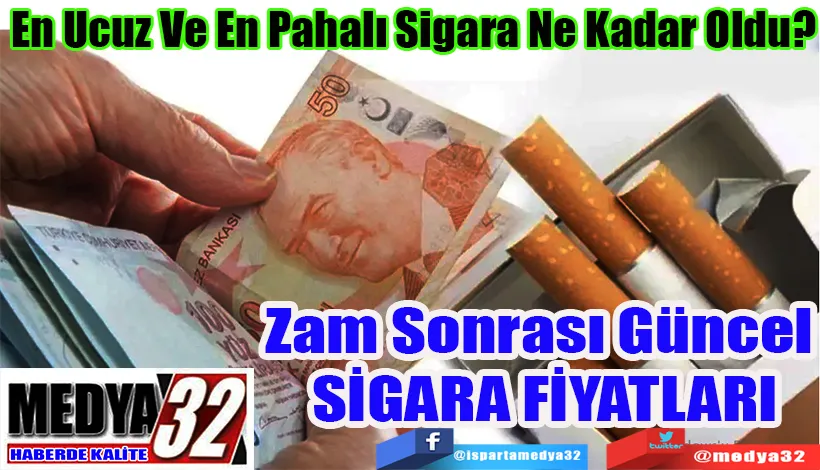 En Ucuz Ve En Pahalı Sigara Ne Kadar Oldu? Zam Sonrası Güncel  SİGARA FİYATLARI