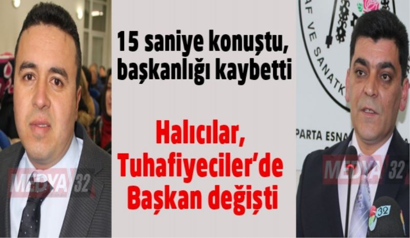 15 saniye konuştu, başkanlığı kaybetti