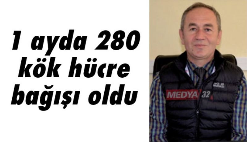 1 ayda 280 kök hücre bağışı oldu 